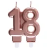 Kakkukynttilä 18 Ruusukulta