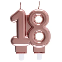 Kakkukynttilä 18 Ruusukulta