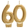 Kakkukynttilät 60 Matta Kulta