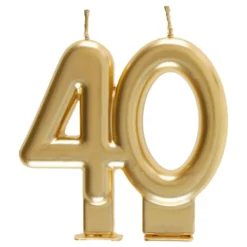 Kakkukynttilät 40 Matta Kulta