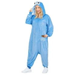 Kakmonsterin Sininen Onesie Naamiaisasu