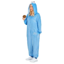 Kakmonsterin Sininen Onesie Naamiaisasu