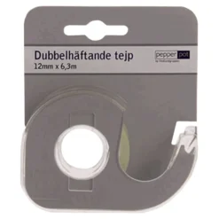 Kaksipuolinen teippi pidikkeessä