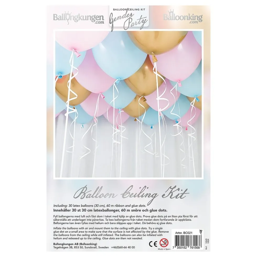 Kattoilmapallot Gender Reveal