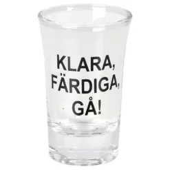 Kirkas snapsilasi Valmiina Paikoillanne Hep