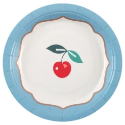 Kirsikkakuvioidut paperileipälautaset