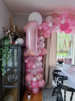 Konfetti-ilmapallot Vaaleanpunainen Birthday Princess