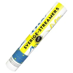 Konfettitykki Sininen/Keltainen Streamers
