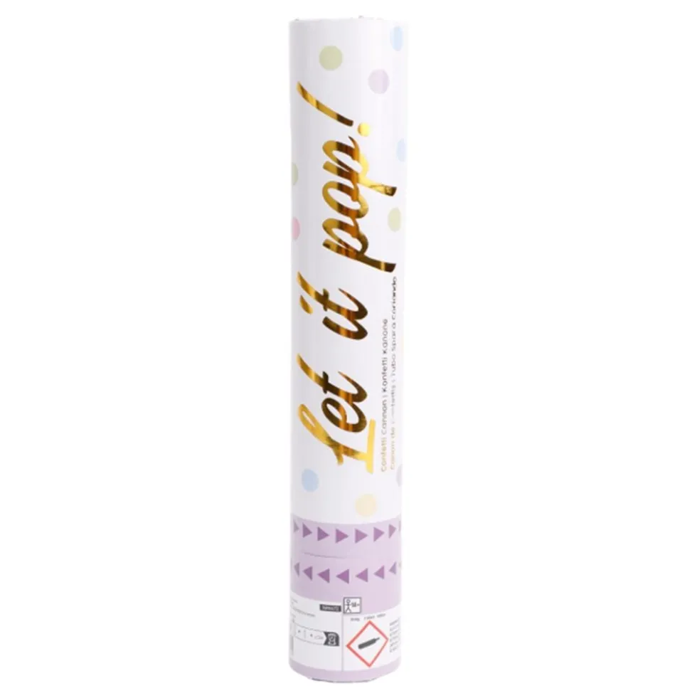Konfettitykki Värisekoitus Pastelli