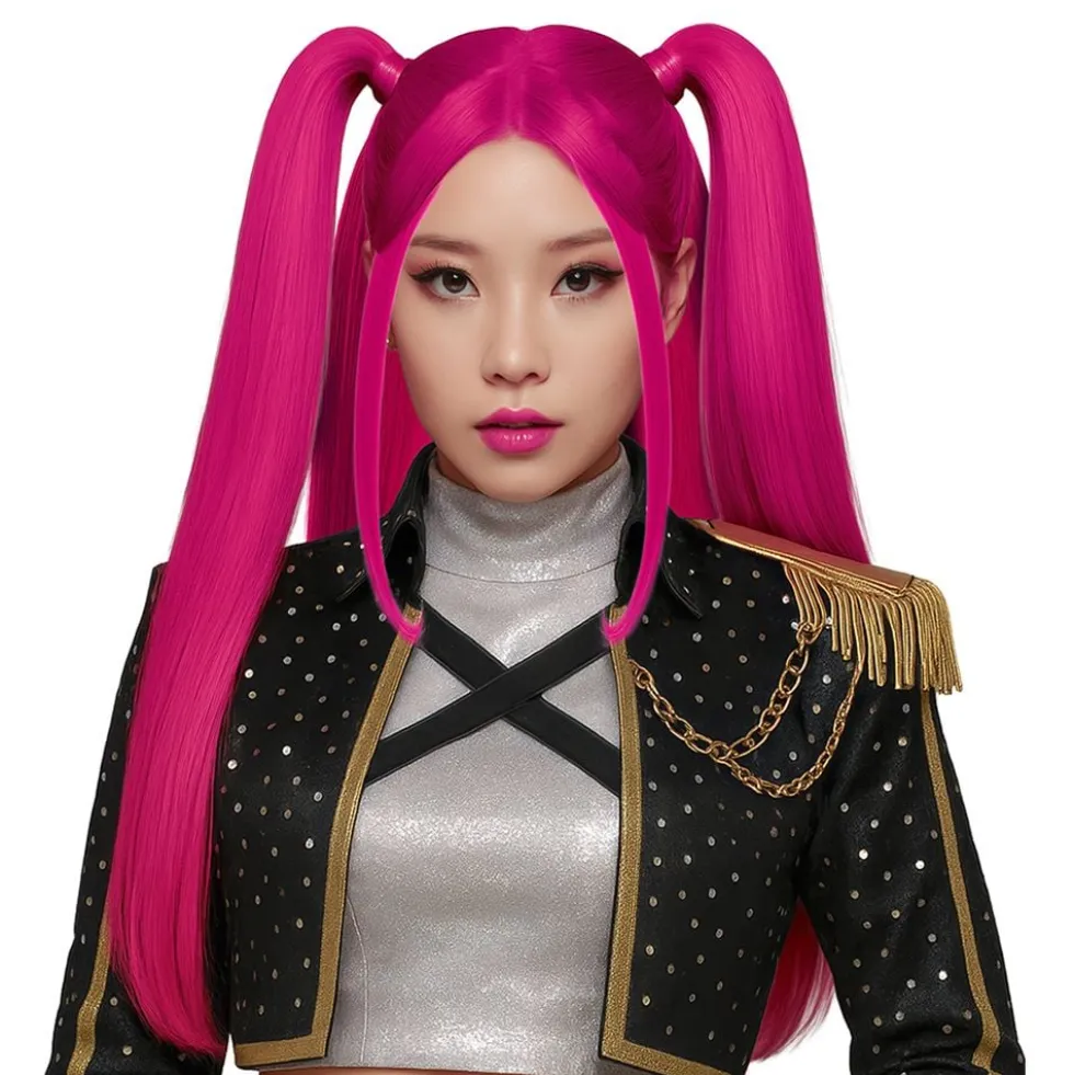 K-pop Pink Charm Peruukki