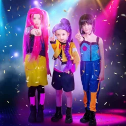 K-pop Starry Buns Lasten Peruukki