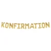 Kultainen konfirmaatioilmapalloviirinauha