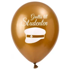 Kultaiset Onnea Valmistuneelle -ilmapallot