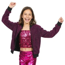 Lasten Vaaleanpunainen Glittertakki