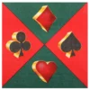 Lautasliinat Casino Vihreä/Punainen
