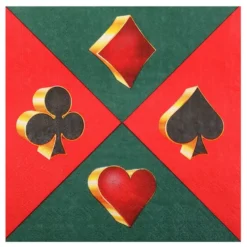 Lautasliinat Casino Vihreä/Punainen