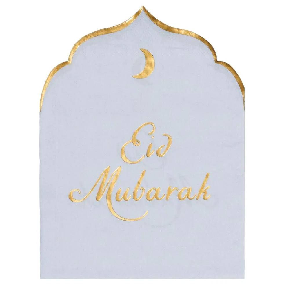 Lautasliinat Eid Mubarak Vaaleansininen