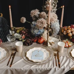 Lautasliinat Eid Mubarak Vaaleansininen