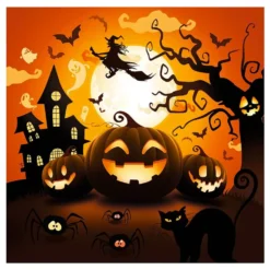 Lautasliinat Halloweenkurpitsa