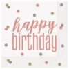 Lautasliinat Happy Birthday Pilkuilla