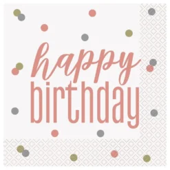 Lautasliinat Happy Birthday Pilkuilla
