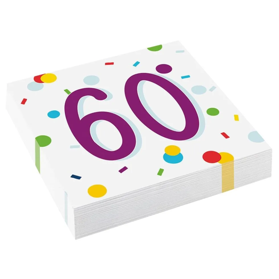 Lautasliinat Konfetti Birthday 60