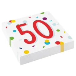 Lautasliinat Konfetti Birthday 50