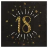 Lautasliinat 18 Musta/Kulta