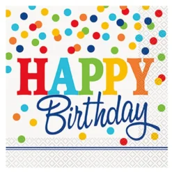 Lautasliinat Polka Dot Happy Birthday