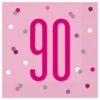 Lautasliinat 90 Vaaleanpunainen
