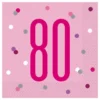 Lautasliinat 80 Vaaleanpunainen