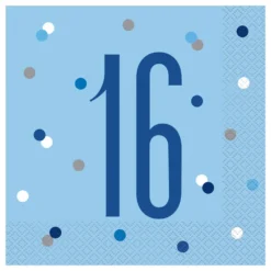 Lautasliinat 16 Vaaleansininen Pilkullinen