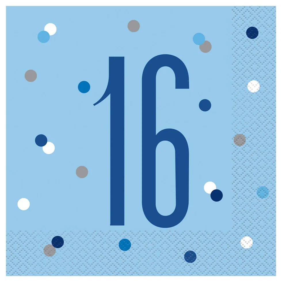 Lautasliinat 16 Vaaleansininen Pilkullinen