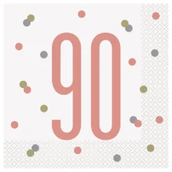 Lautasliinat 90 Valkoinen/Ruusukulta