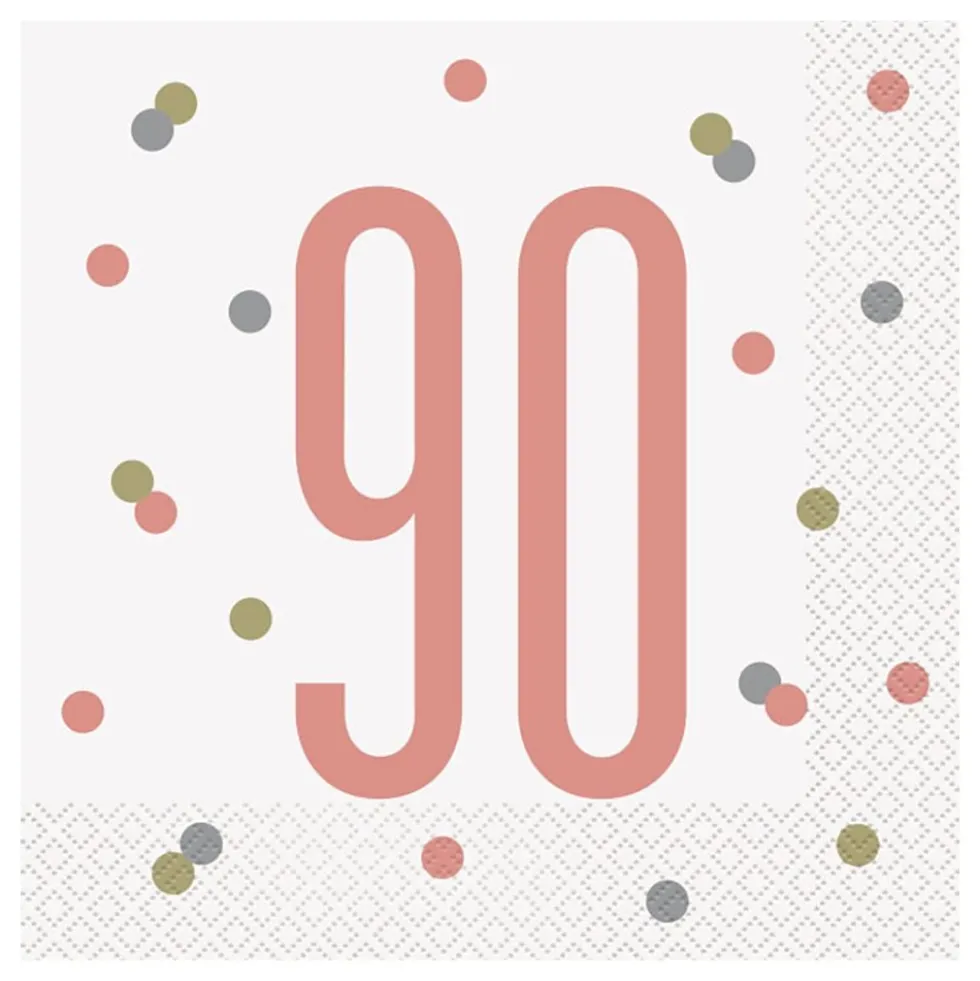Lautasliinat 90 Valkoinen/Ruusukulta