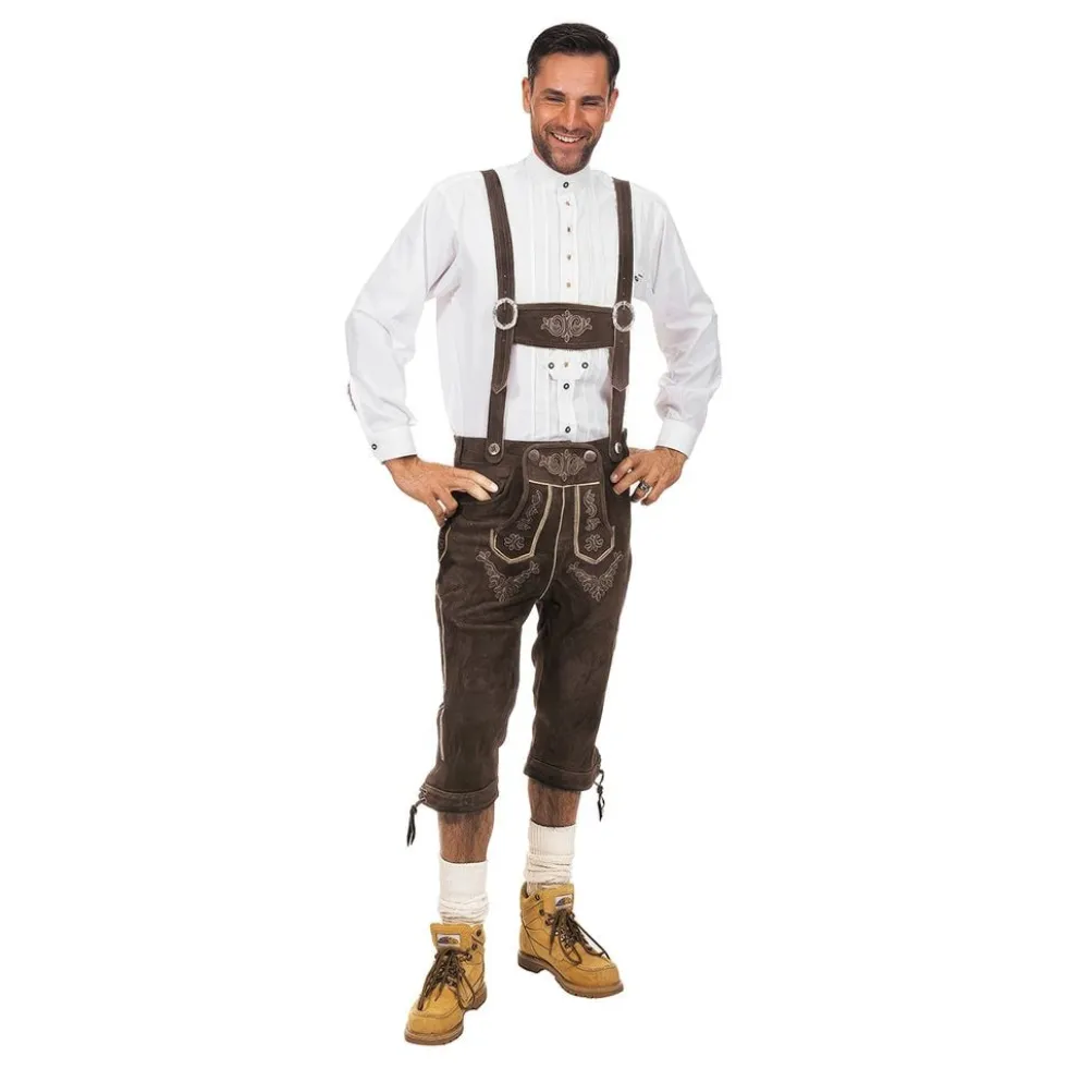 Lederhosen Super Deluxe Tummanruskeat