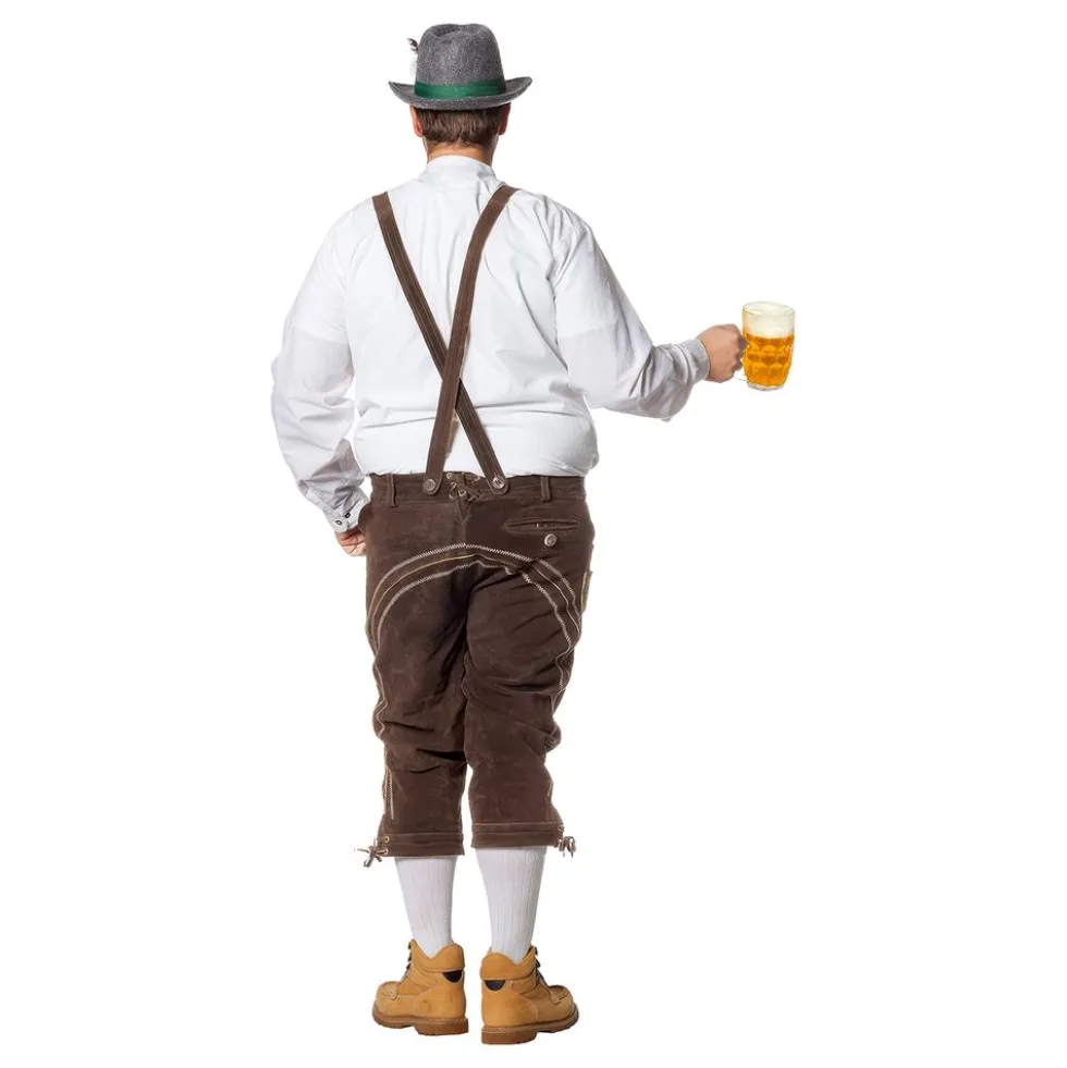 Lederhosen Super Deluxe Tummanruskeat