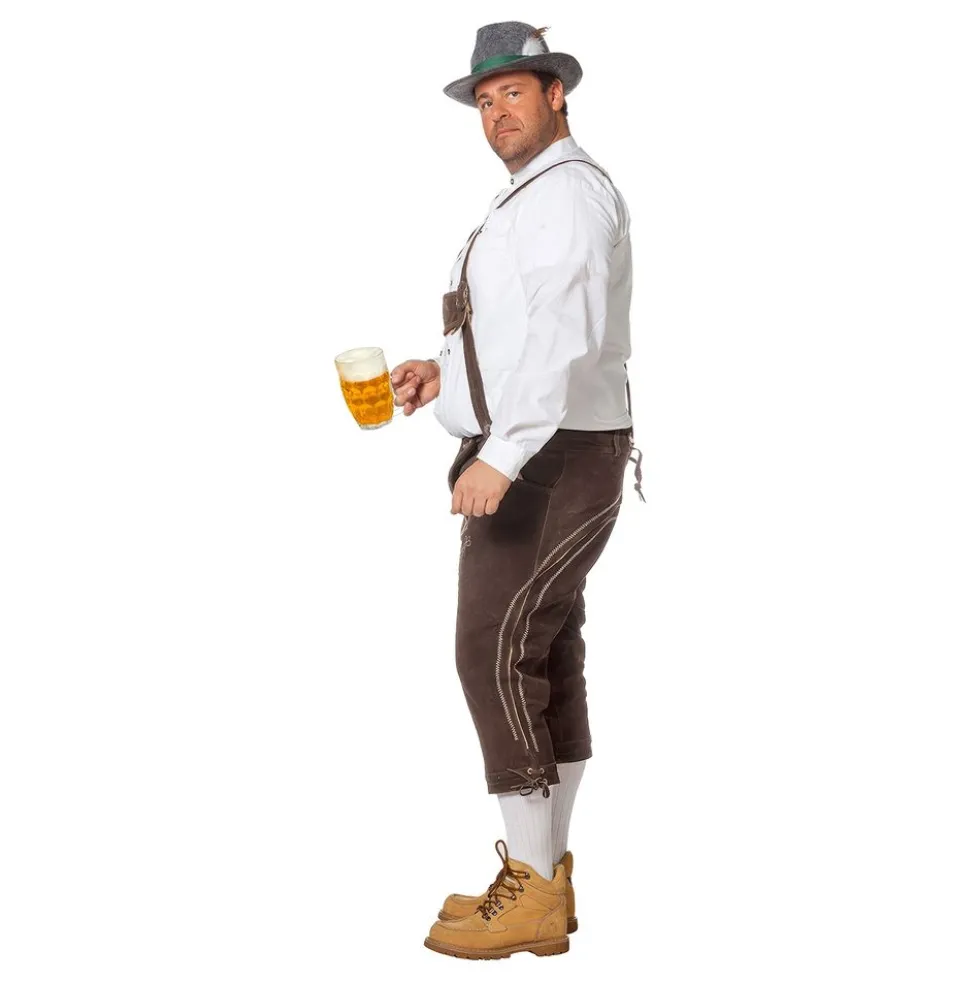 Lederhosen Super Deluxe Tummanruskeat
