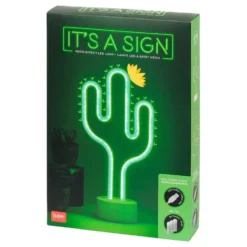 LED-lamppu Kaktus Neon-efektillä