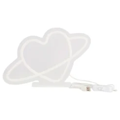 LED-lamppu Planet Heart Neon-efektillä