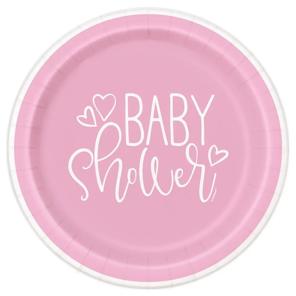 Leipälautanen Baby shower Vaaleanpunainen