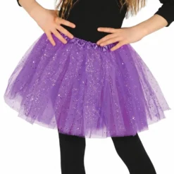 Lila Glitterityllihame Lapsille