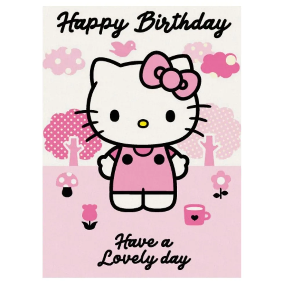 Lovely Day Hello Kitty -syntymäpäiväkortti