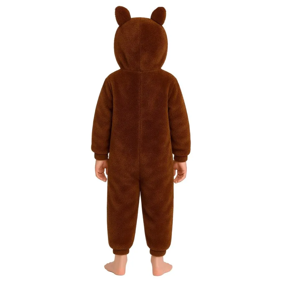 Lulu Monster Ruskea Onesie Lasten Naamiaisasu
