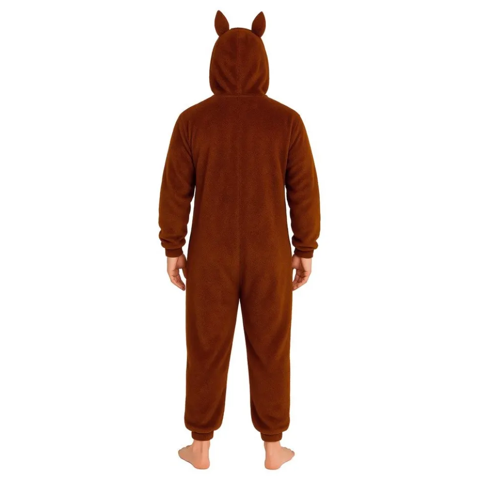 Lulu Monster Ruskea Onesie Miesten Naamiaisasu