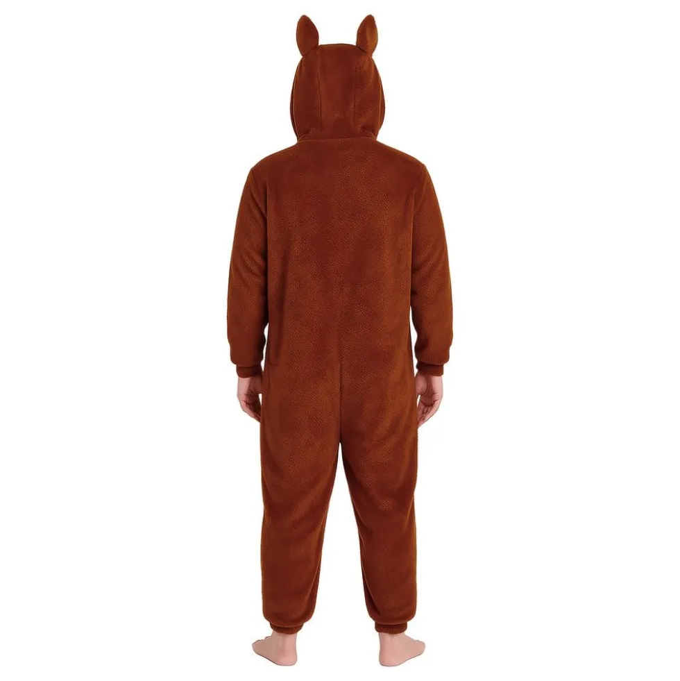 Lulu Monster Ruskea Onesie Naisten Naamiaisasu