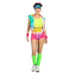 80-luvun Aerobics Tyttö Naamiaisasu