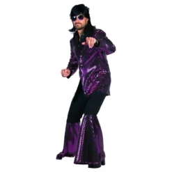 70-luvun Discoasu Lila Naamiaisasu Deluxe