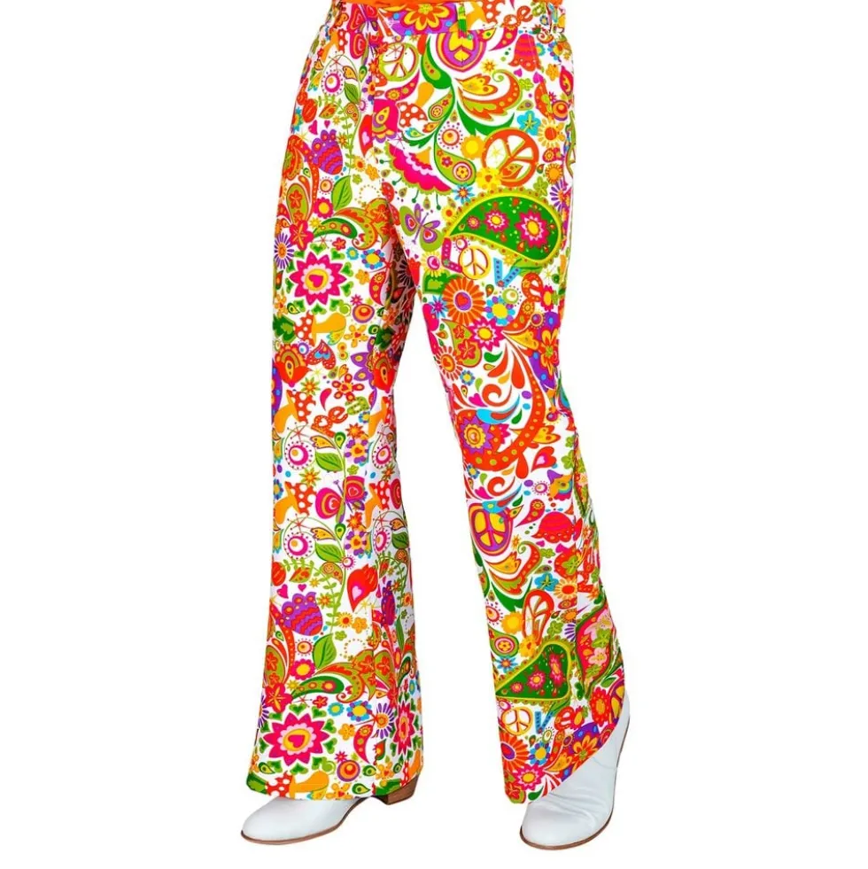 60-luvun Flower Power Housut Miehille