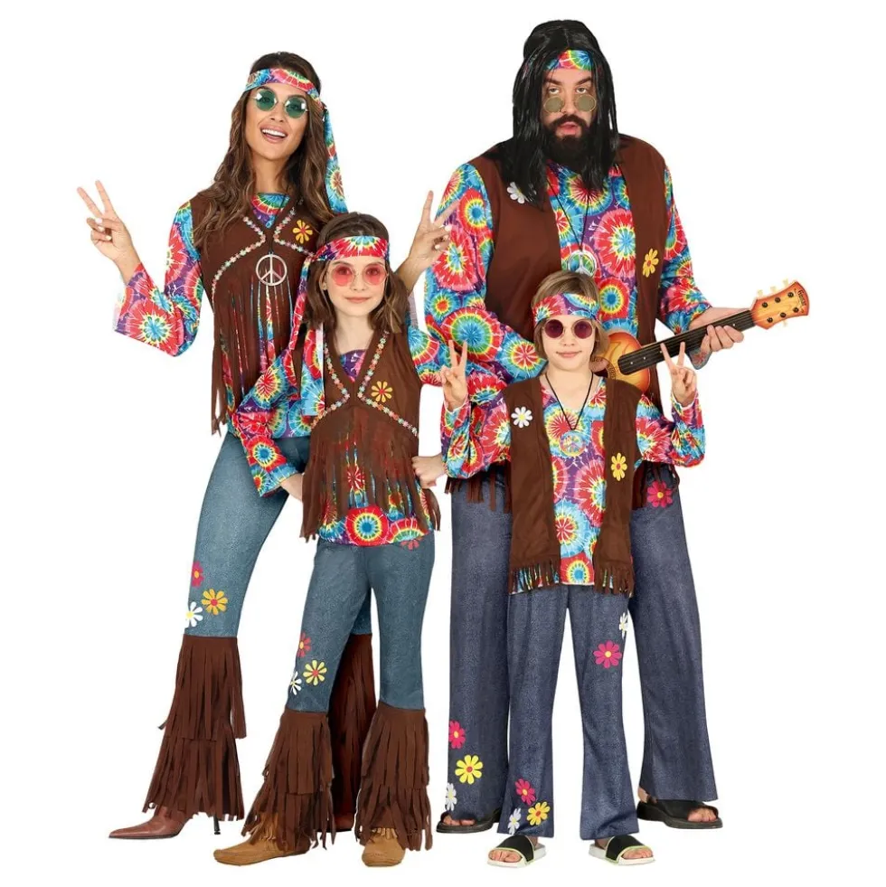 60-luvun hippie Lasten Naamiaisasu
